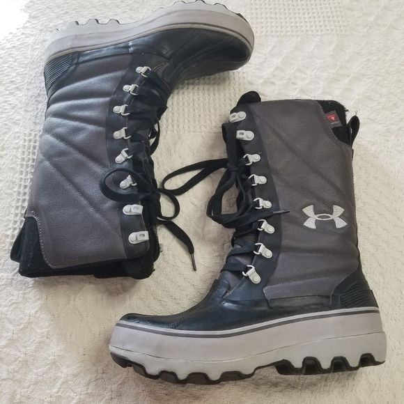 Under Armour High Top Snow Boots Size 9 - Picture 1 of 8